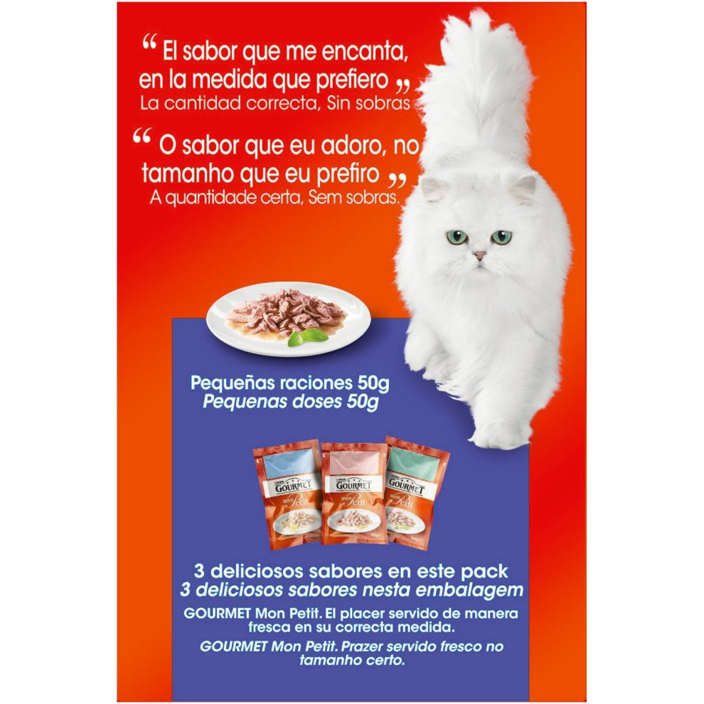 Gourmet Mon Petit atun salmon trucha 6x50g