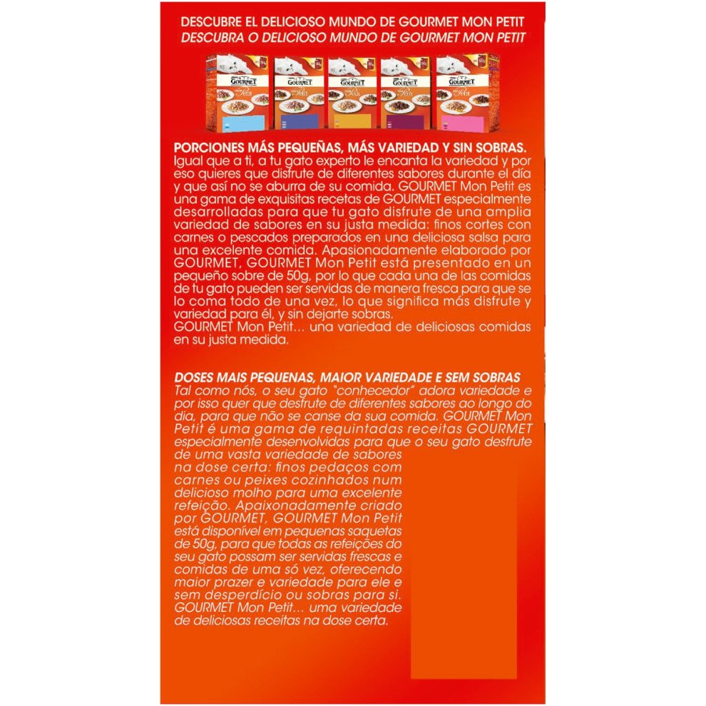 Gourmet Mon Petit atun salmon trucha 6x50g