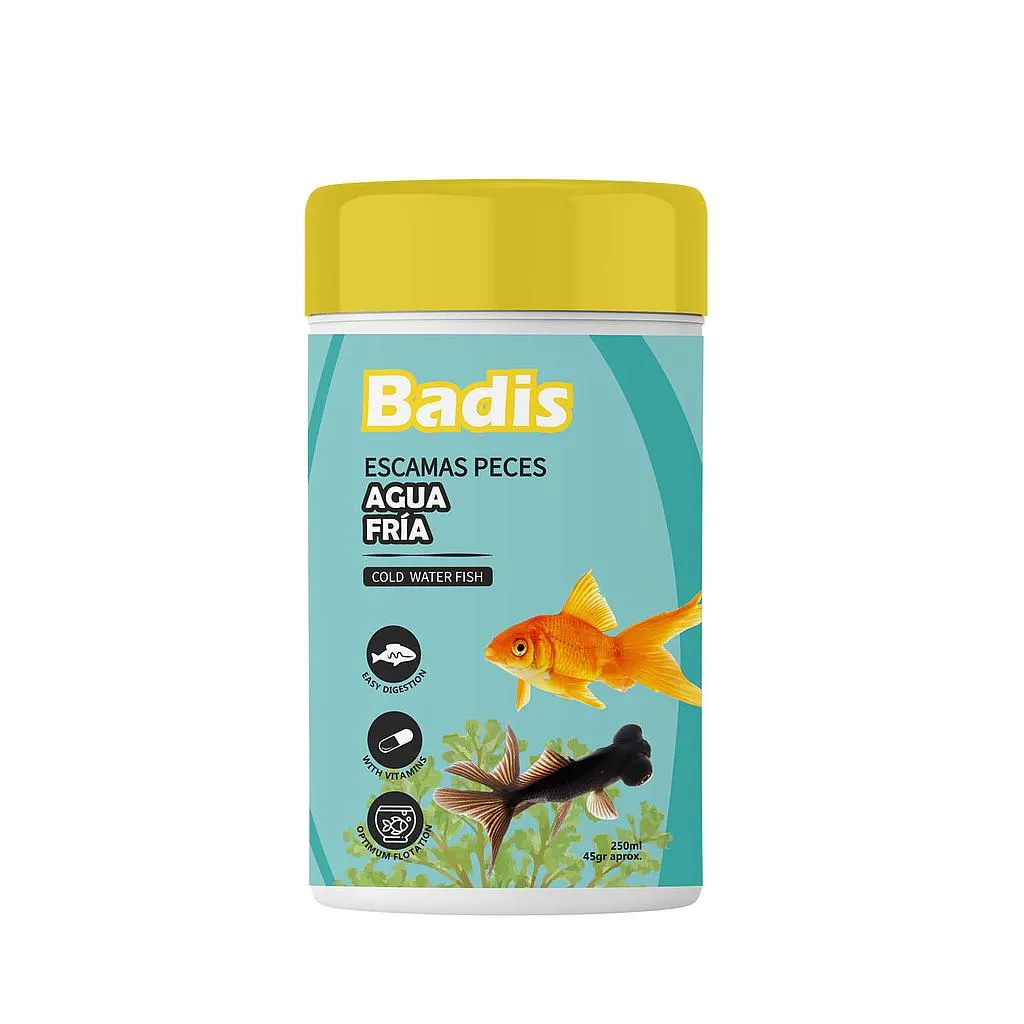 [010002] Badis escama peces agua fria 250 ml 45 g