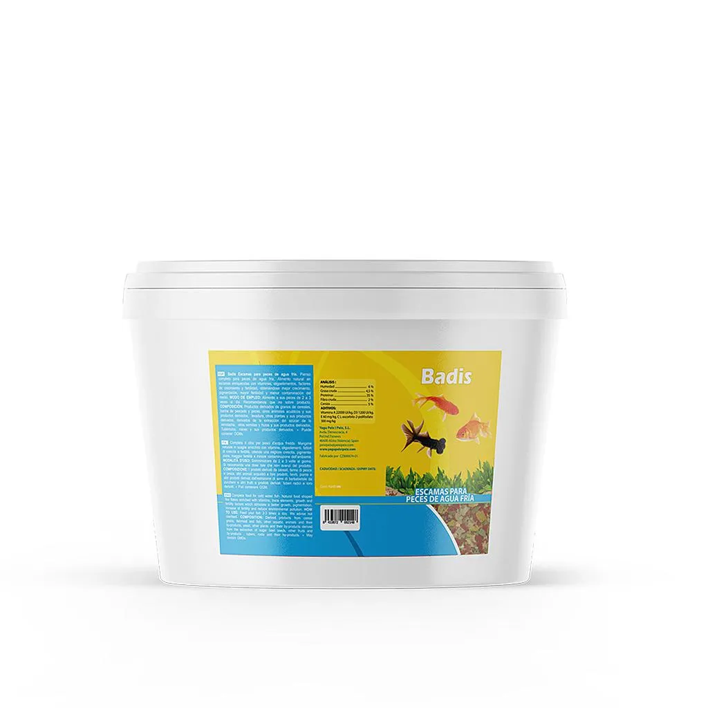 Badis escama peces agua fria 7,5 l 1 kg