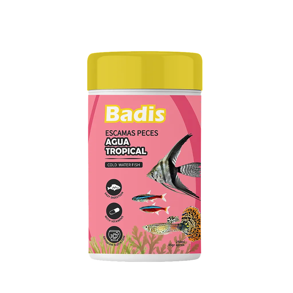 [010012] Badis escama peixos tropical 250 ml 45 g