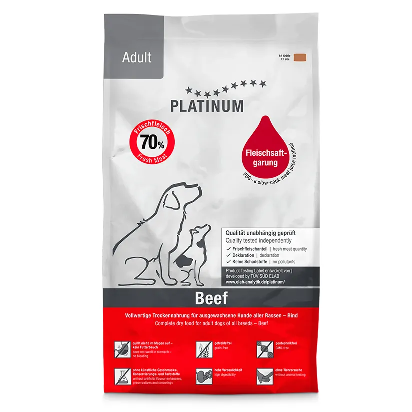 [3171] Platinum adult beef 1,5kg
