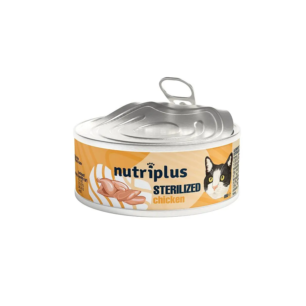 Nutriplus gatos esterilizado pollo 85g