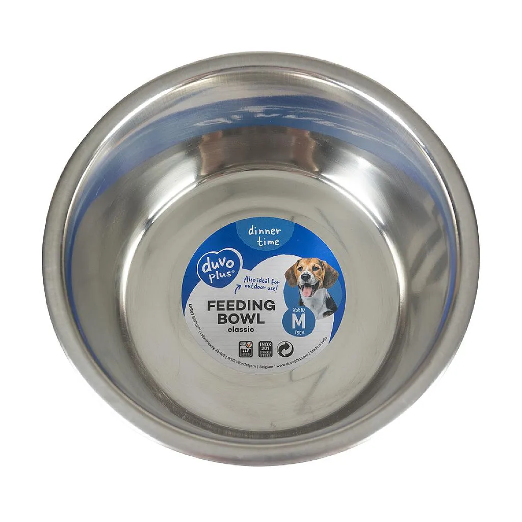 Duvo comedero acero inox plano 16 cm 950 ml