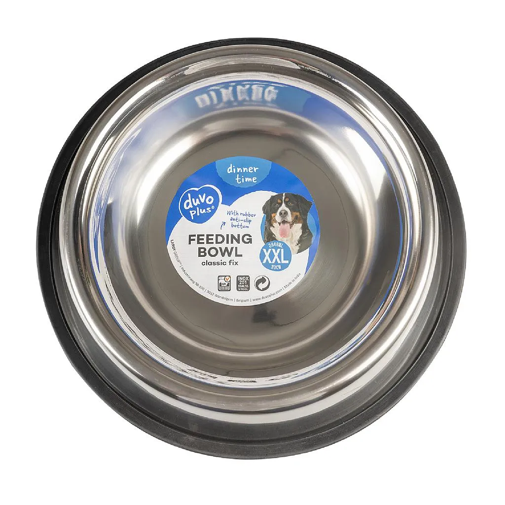 Duvo comedero acero inox antideslizante 33 cm 2840 ml