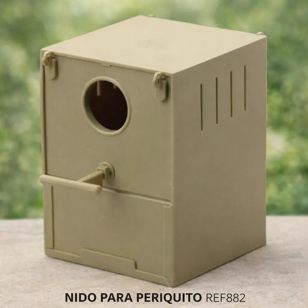Nido periquito plastico
