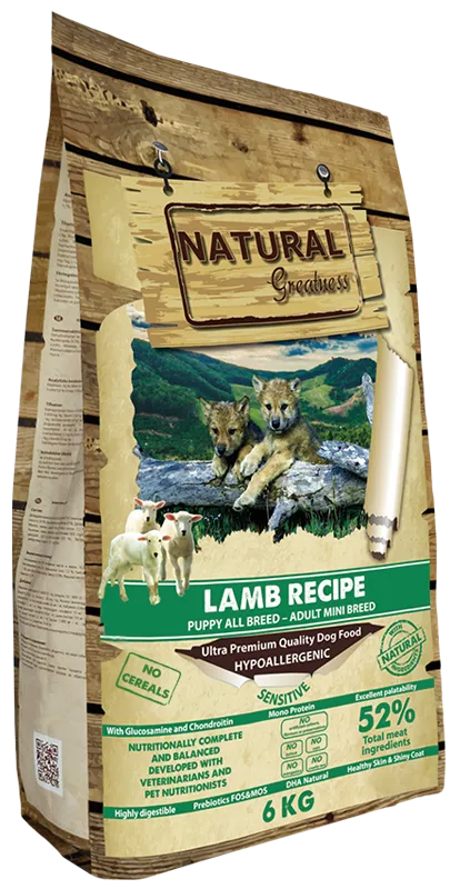 Natural Greatness lamb recipe puppy & mini 2kg