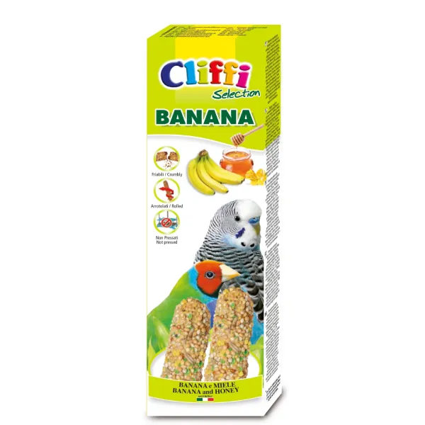 Cliffi barretes periquito banana 60 g