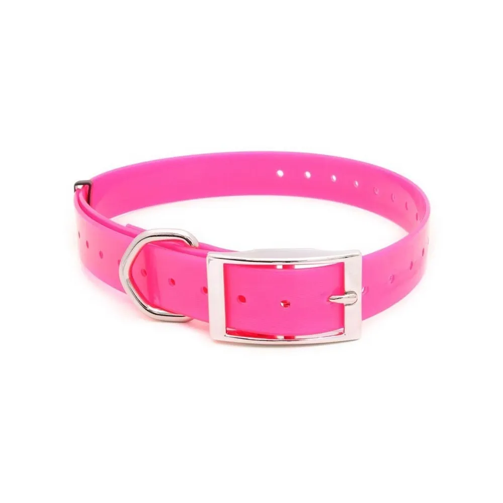 Ibañez collar poliureta fucsia 2,5 x 70 cm