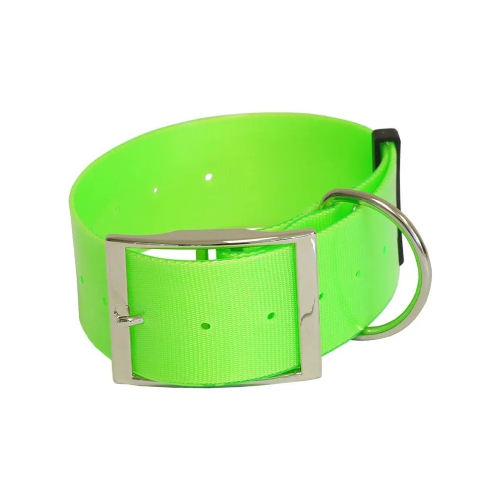 Ibañez collar poliuretano verde fosforito 5 x 60 cm