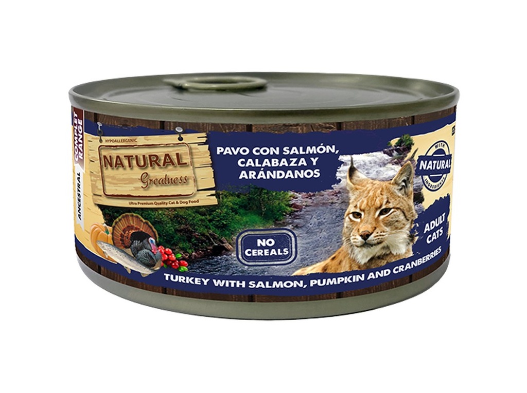 Natural Greatness Complet Range pavo salmon 185g