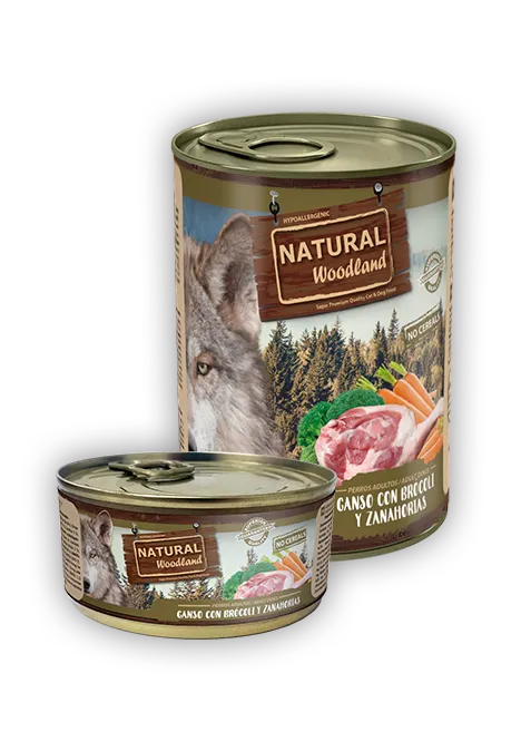 [NWD40002] Natural woodland ganso brocoli zanahorias 400g