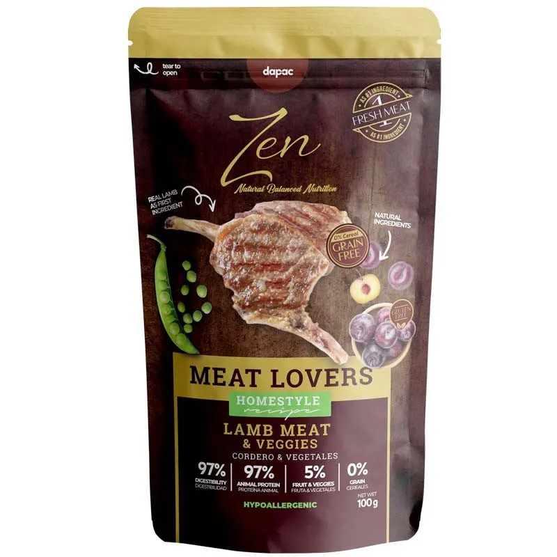 [WEB] Zen Pouches meat lovers cordero 100g