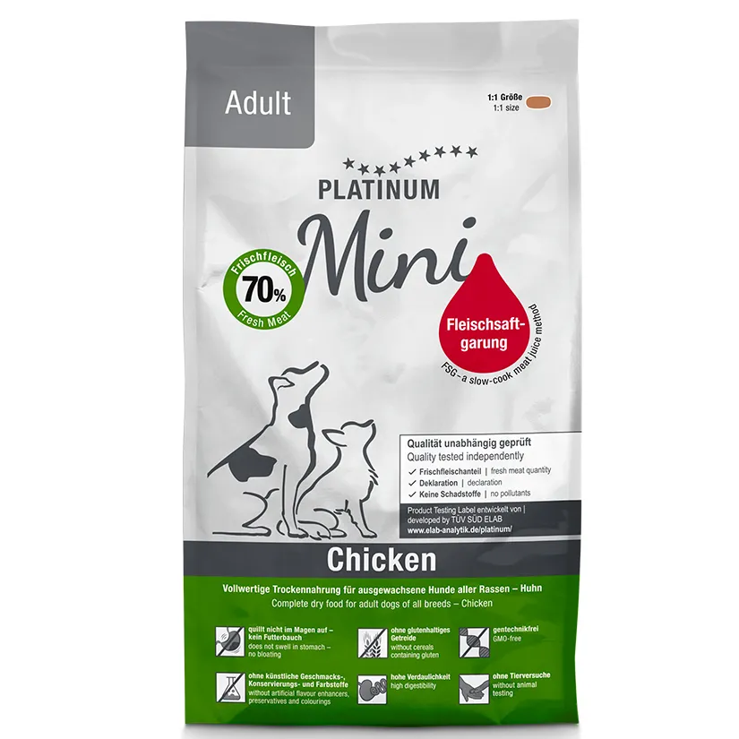 Platinum adult chicken mini 0,9kg