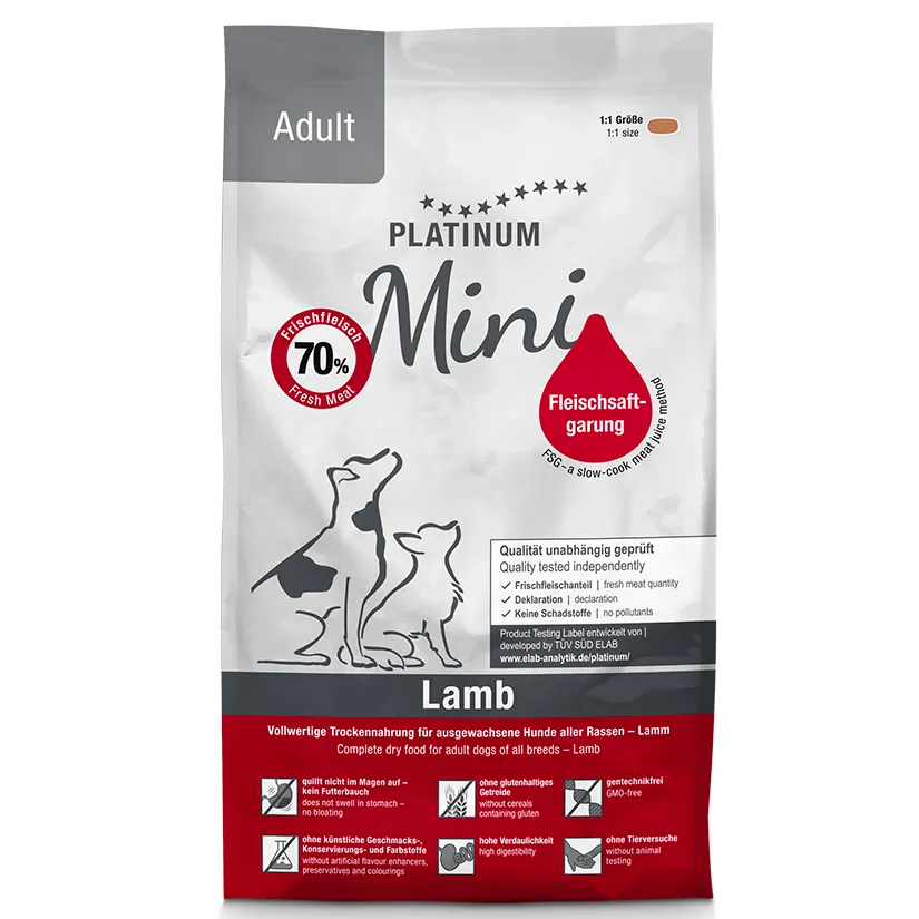 [M2009-14] Platinum adult Lamb mini 0,9kg