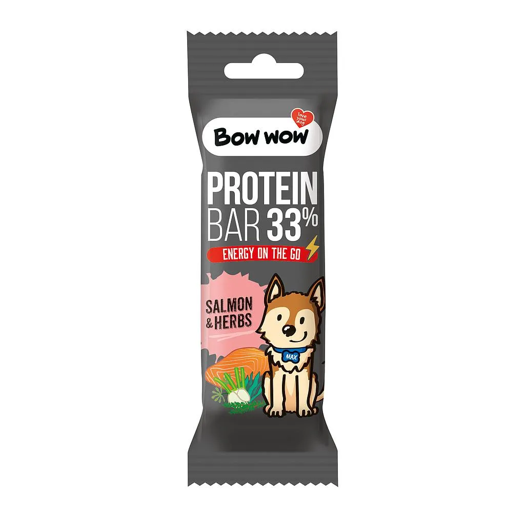 [40BW244] Bow wow protein bar salmon & herbs 32 g