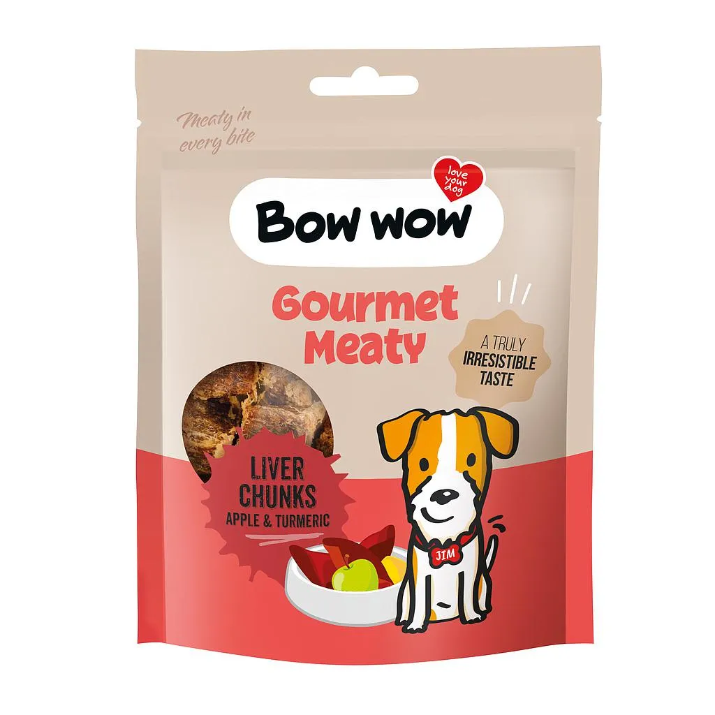 [40BW234] Bow wow liver chunks with apple & turmeric 60 g