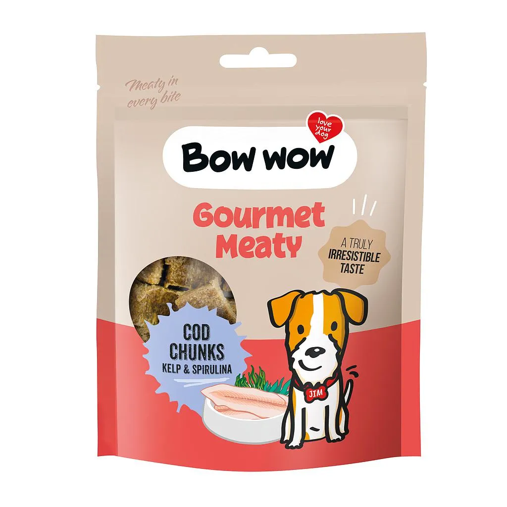 [40BW235] Bow wow cod chunks with kelp & spirulina 60 g